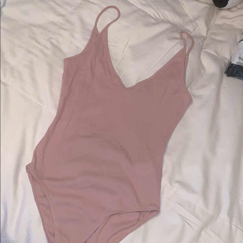 Mauve tank bodysuit